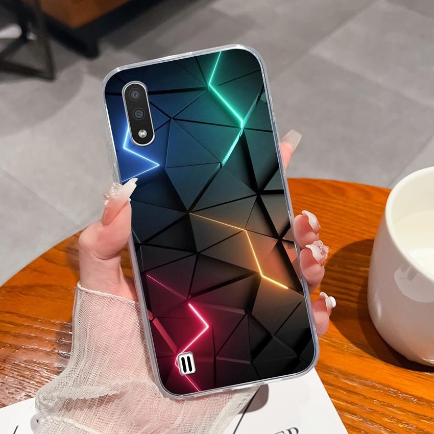 Для Samsung F13 A9 C7 M31 M01 M10 Чехол для телефона с блестящим звездным небом Прозрачный ТПУ Улучшенный чехол против отпечатков пальцев Для Samsung Мягкие задние крышки