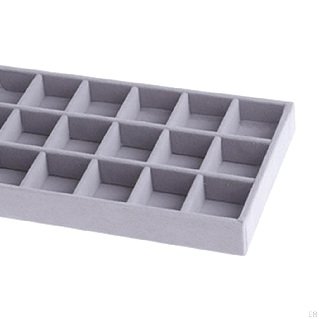 Штабелируемый лоток для ювелирных изделий-органайзер для ящика для хранения серег, ожерелья, браслета