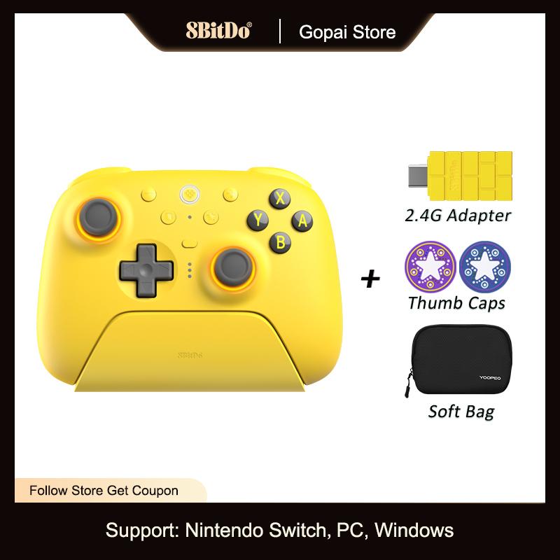 8BitDo Ultimate 2 Bluetooth Controller for Nintendo Switch / Switch 2,PC,Windows TMR Joysticks with Charging Dock