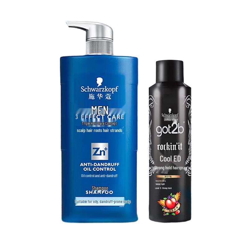 Набор Schwarzkopf для мужчин: Шампунь для контроля жирности и Гель для волос