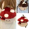 Модные мультяшные рюкзаки-грибы для женщин Новые осенне-зимние аниме плюшевые милые сумки-куклы Рождественский подарок Милые аниме рюкзаки