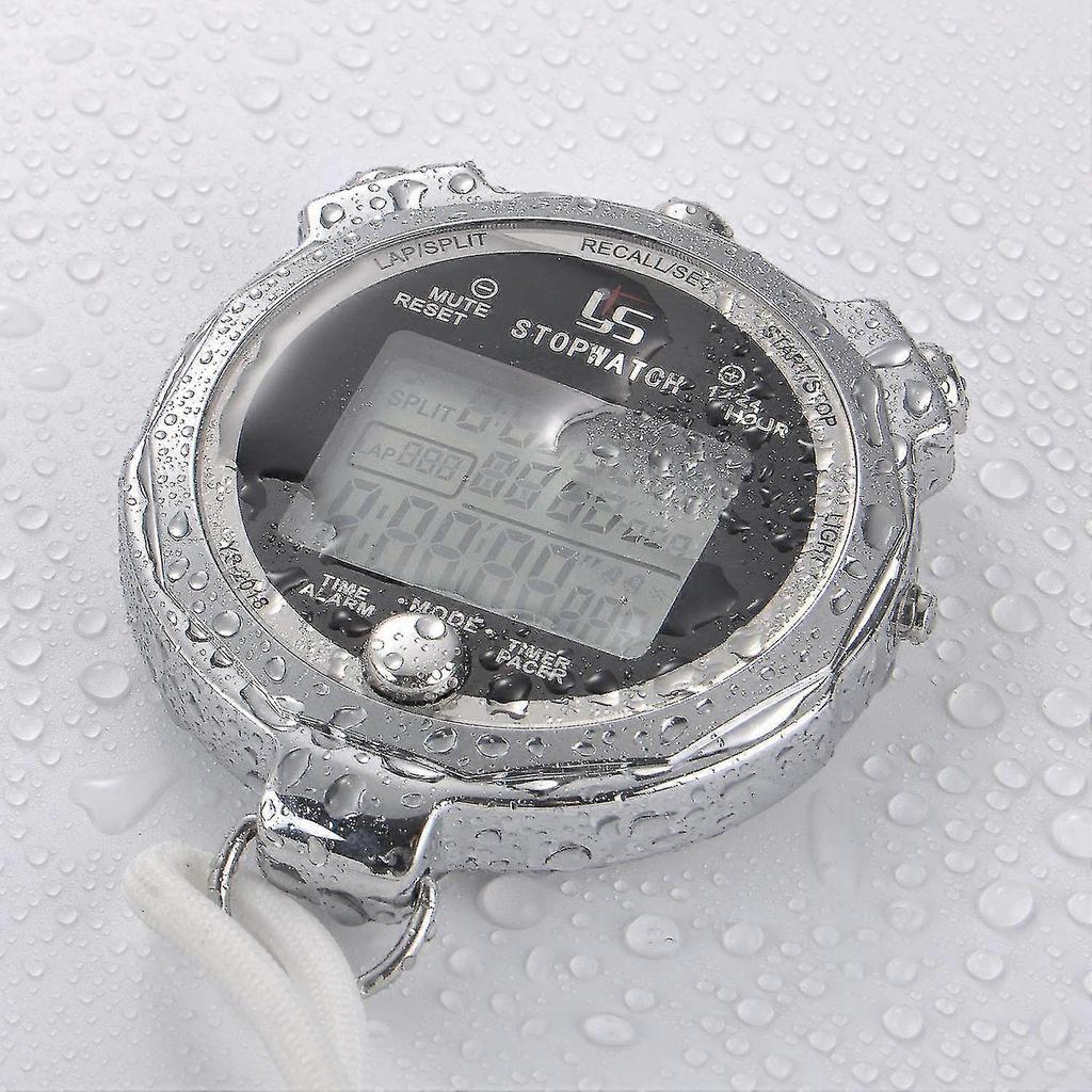 Stopwatch Metal Stopwatch Timer With Backlit Lap Memory Digital Stop Watch For