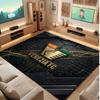 Venezia FC Football Print Crystal Velvet Rug, Comfortable Water Absorbent Non Slip Indoor Floor Carpet