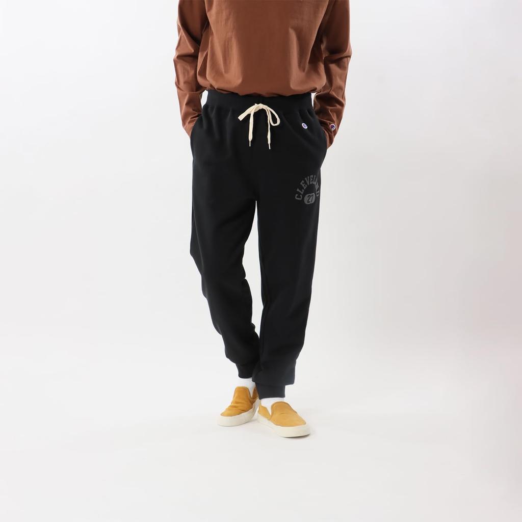 Champion Basic Cotton USA Большой Логотип Длинные Мужские Брюки, Черный, C3-Y219