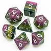 Cusdie Многослойный набор кубиков для D&D, смола, блестки, 7 шт. D4-D20, разноцветный полиэдральный набор кубиков для настольных ролевых игр D&D