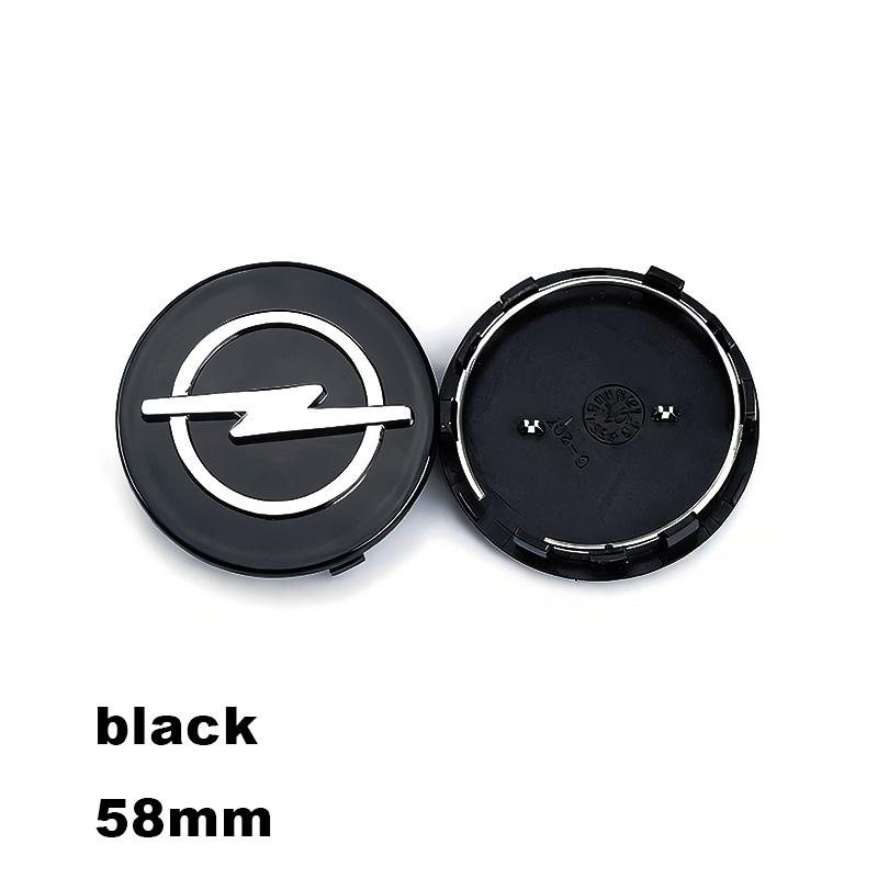 4pc 58/64mm Car wheel hub cover, wheel center hub cover badge For Opel Astra H G J Insignia Mokka Zafira Corsa Vectra C D Antara