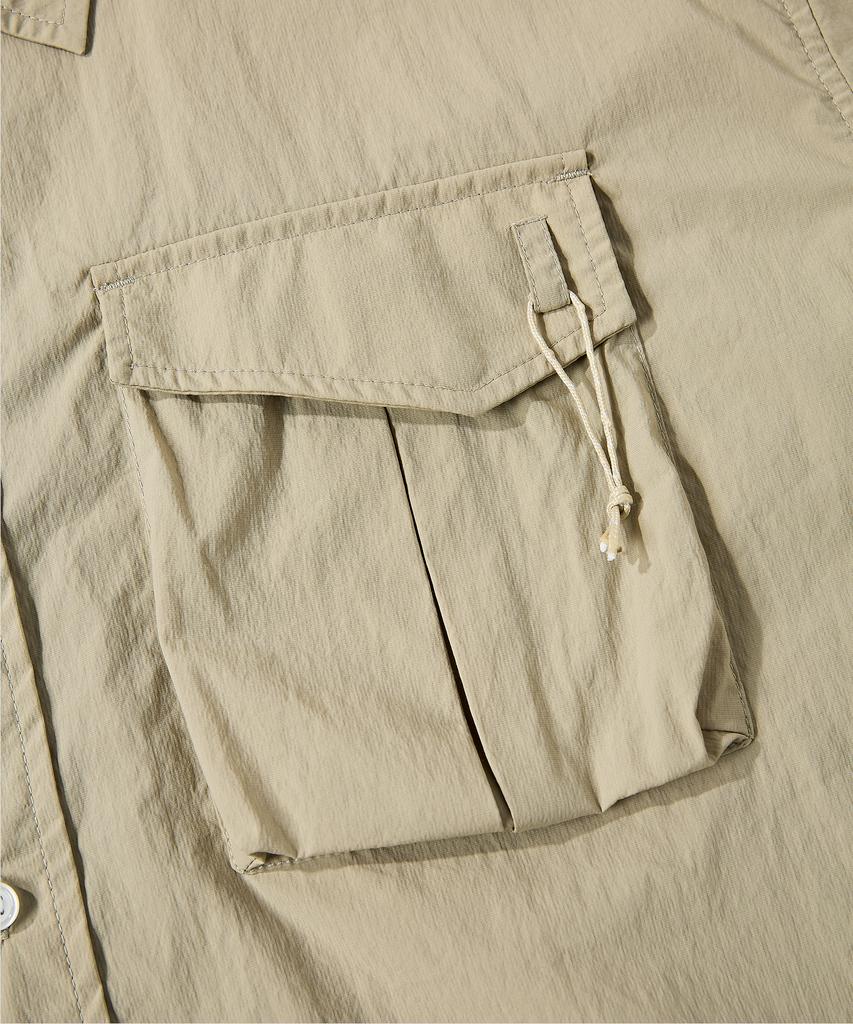 AGOD Utility Pocket Nylon Shirt [Beige]