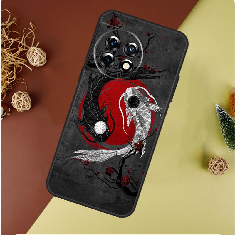 Искусство с рыбами кои Инь-Ян для OnePlus Nord CE 4 3 2 Lite N20 N30 9 10 Pro 8T 9RT 10T 10R 13R 12R 11 12 13 Чехол для телефона