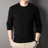 Young and Middle-aged Men's New Spring and Autumn Round Neck Long-sleeved Sweaters, Slim and Handsome Pullover Men's Bottoming Shirts