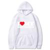 Мужские комплекты с длинными рукавами для пар I Love My Boyfriend Hoodies Sweatparsons Suits Женские толстовки с капюшоном и спортивные штаны Lover Sets