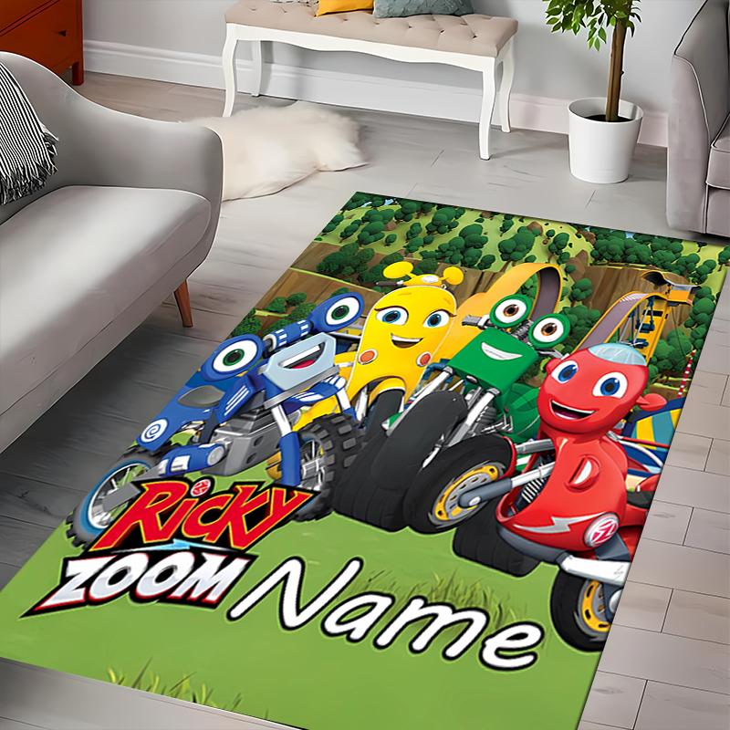 Custom personalization Ricky Zoom Area Rug - Perfect For Kitchen, Bathroom,Laundry Room Decor Large Size Available,Gift All Seasons