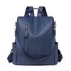 Women's Backpack Solid Color Large Capacity Travel Bag Patchwork Mother Bag