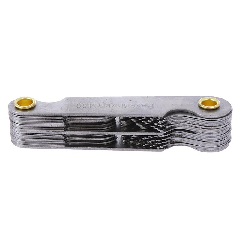 40 шт. измерительный калибр для резьбы, 60 градусов, измеритель шага резьбы с метрической резьбой Уитворта