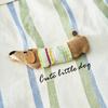 Pure Cotton Breathable and Comfortable Women's Pajamas Striped Dog Decorative Home Clothing Set