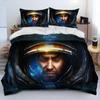 3D HD StarCraft Игровой Компьютерный Пододеяльник Комплект Постельного Белья, Пододеяльник Комплект Постельного Белья Чехол на Одеяло Наволочка, Размер King Queen Комплект Постельного Белья Детский Инструмент