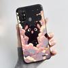 For ZTE Blade A52/Optus X Tap 2 Jelly Soft Black Cover New Stylish Pattern Astronaut Coconut Tree moonlight Rose Casing