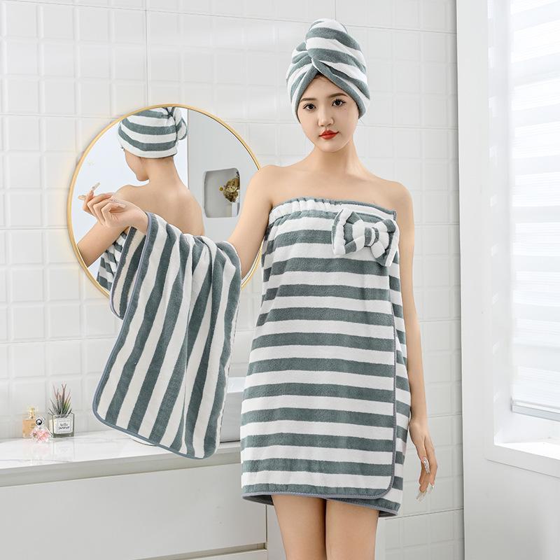 Мягкий и плотный коралловый флисовый халат для взрослых - унисекс, с длинными рукавами и лямками