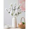 27,6'' Искусственные ветки цветущей вишни Белые искусственные цветы вишни Персиковые ветки Шелковистые высокие стебли для украшения дома, гостиной, столовой