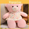 Plush Doll Bear With Love Heart Printed Dress Decoration For Bedroom Decoration