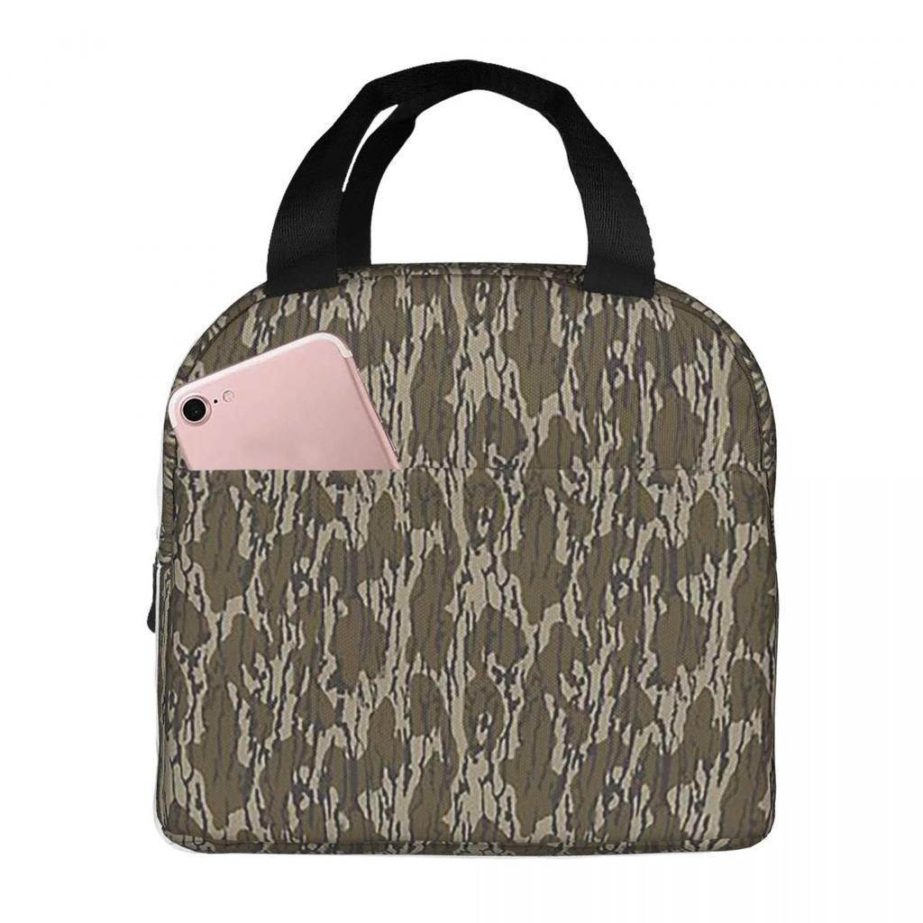 Everything Bottom Lands Camo Insulated Lunch Bag for Women Children Leakproof Food Boxes Thermal Lunch Box Tote