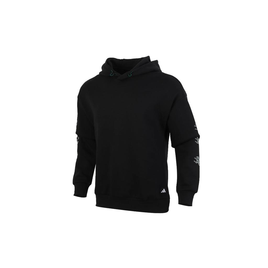 Adidas Casual Sports Hoodie Men Tops Black GM4448