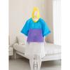 Daiso Color Block Poncho Suit