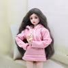 60 см Одежда и аксессуары для кукол 1/3 BJD Костюм с худи и плиссированной юбкой для кукол Девочки Наряды Игрушки Аксессуары для кукольного домика