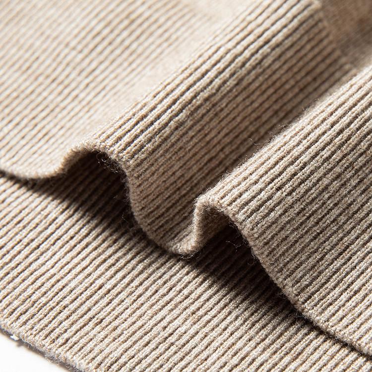 Men's Fine-Gauge Knit Long-Sleeve Mock Neck Sweater - Thickened, Warm, Solid Color Base Layer