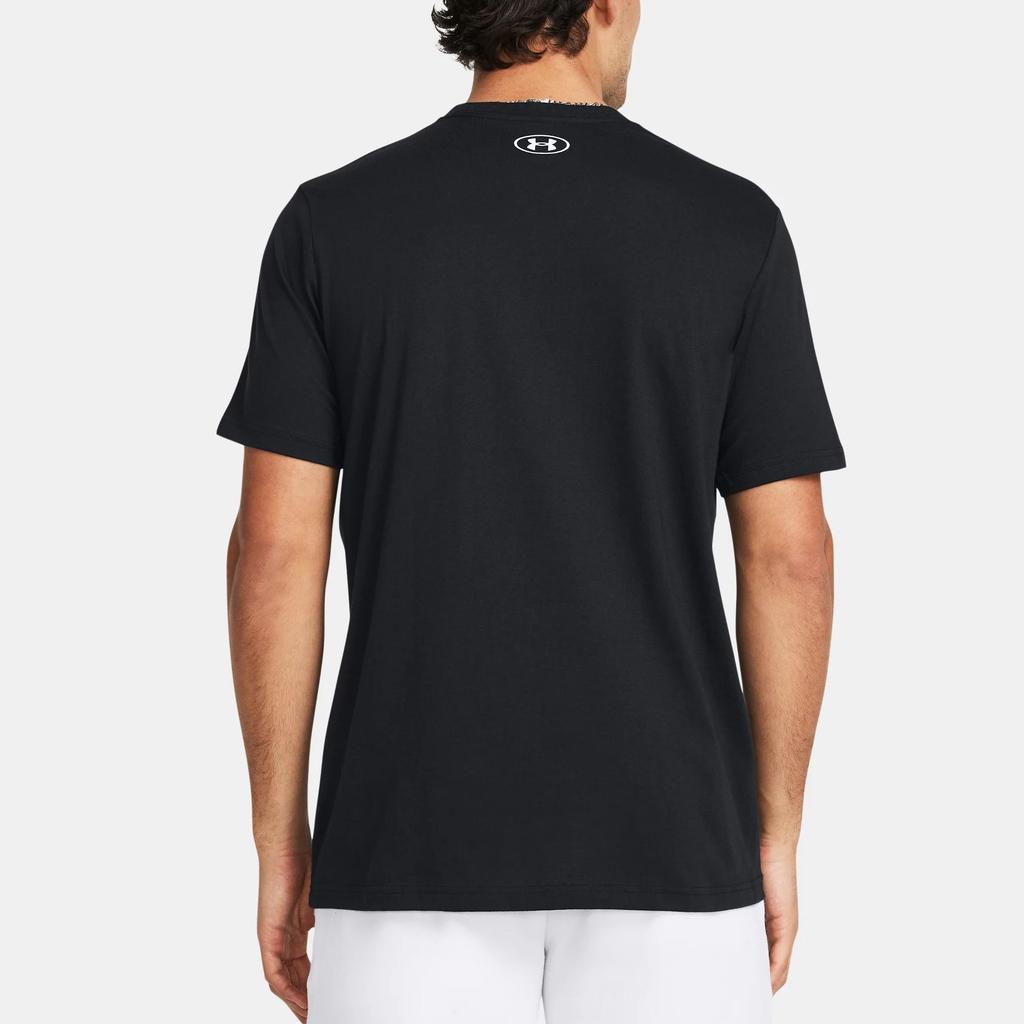 Under Armour Футболка с круглым вырезом и коротким рукавом с логотипом, мужские топы, черные 1382911-001