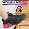 Fashion Women Rotary Buckle Work Sneakers Protective Shoes Safety Industrial Puncture-proof Anti-smash Steel Toe Shoes