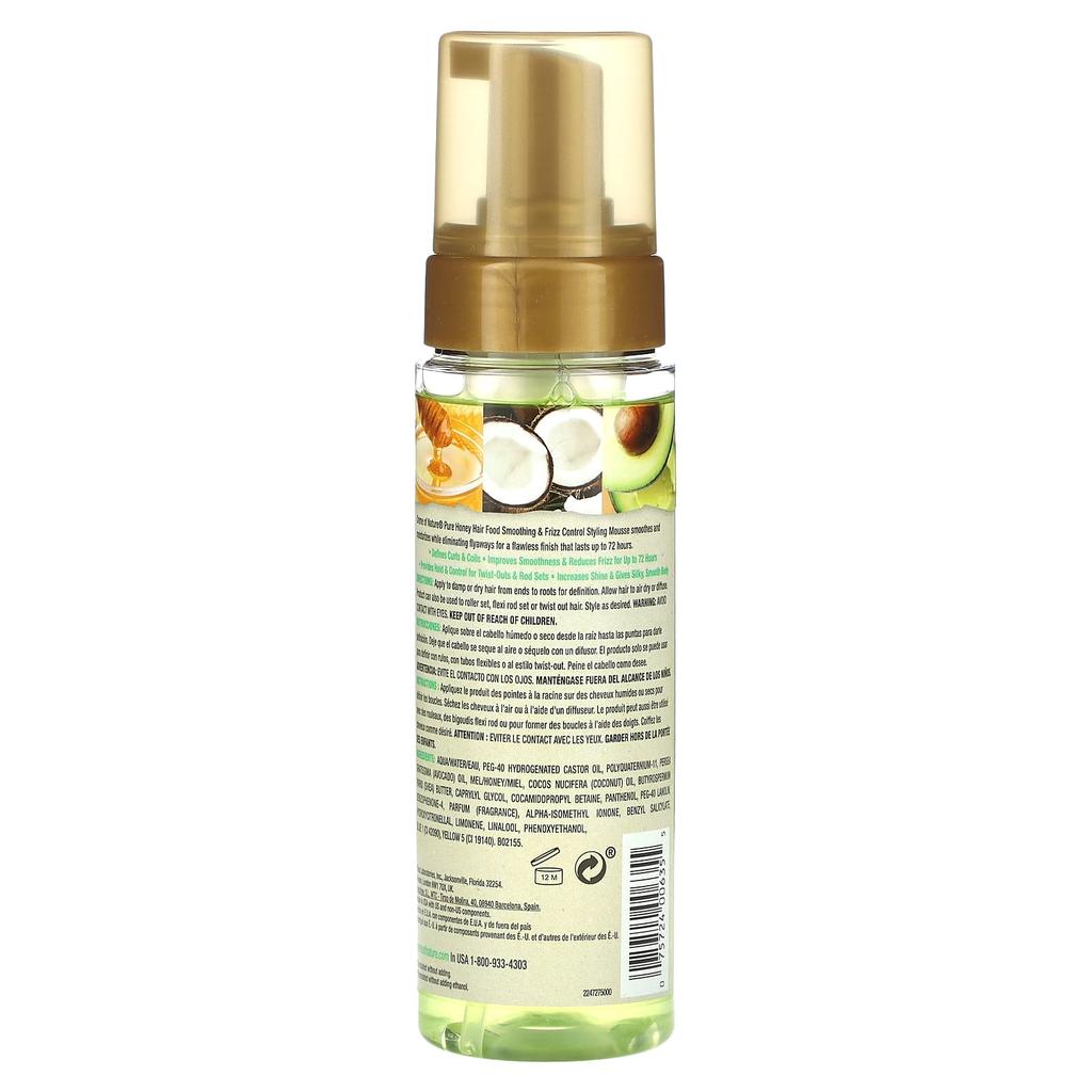 Creme Of Nature Pure Honey, питание для волос, мусс для укладки, 7 жидких унций (207мл)