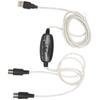 2 in 1 USB to MIDI Cable No Driver Needed MIDI Cord Adapter  for Windows Computer