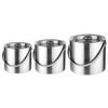 Stainless Steel Ice Bucket 1.6/2/3L Double Wall Insulated Seamless Structure Thickened Handle Ice Bucket for Parties Bars