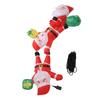 8.2FT Надувной Альпинизм 3 Деда Мороза 210T Полиэстер Водонепроницаемый Подвесной Надувной Дед Мороз со Светодиодной Подсветкой для