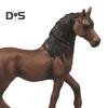 Модель лошади Реалистичная ПВХ Фигурка лошади Статуэтка Скульптура Украшение для дома офиса рабочего стола Орнамент Детская образовательная игрушка животное
