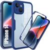 Full Case - for iPhone 14 - 360 Protection - Shockproof - Silicone - Blue
