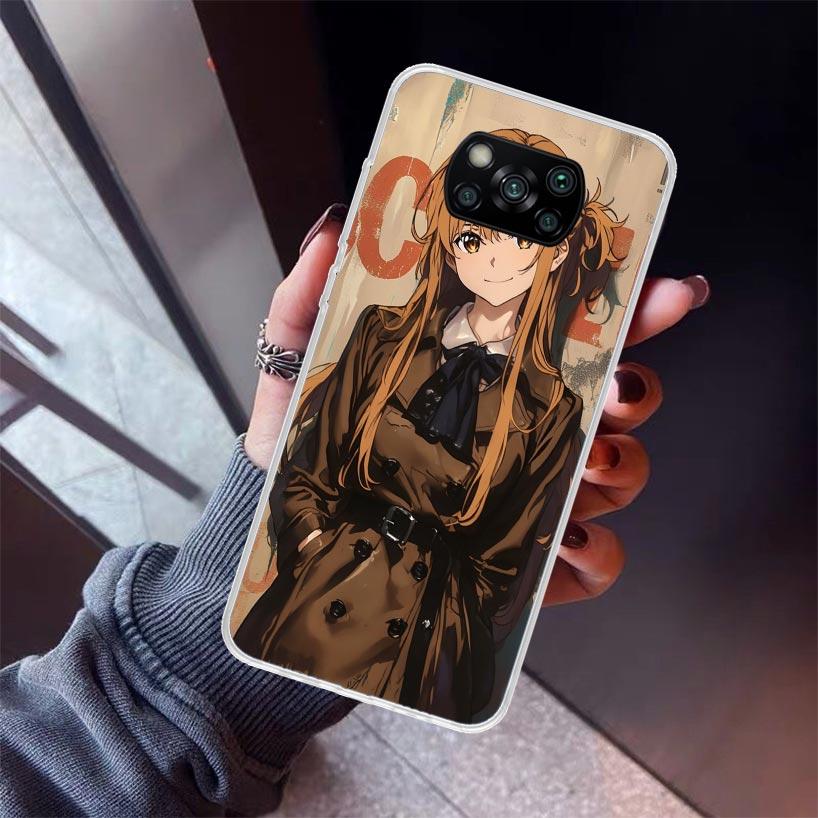 Anime Sword Art Online SAO Phone Case For Xiaomi Poco X5 X6 X7 Pro F7 Ultra M7 Redmi 15C 15 13C 13 12C 12 10 10C 10A 9 9C 9T 9A