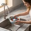 Kitchen Gadgets for Food Prep Ceramic Berry Washing Bowl with Drainage Hole, Easy Clean Strainer Small Fruit Rinse And Serve Bowl, Compact Self