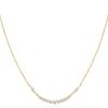 Arc Pave 925 Silver Necklace N056-02G