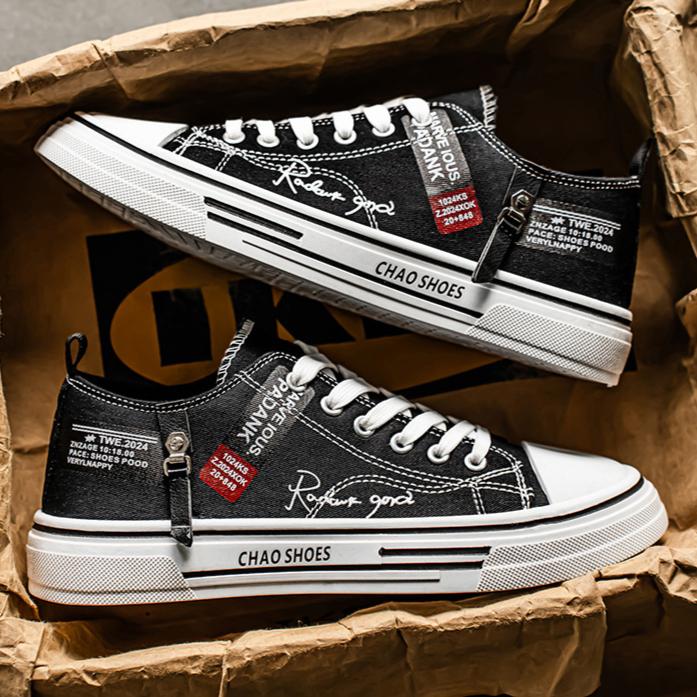 Парусиновые туфли Мужская летняя дышащая обувь Универсальная студенческая классическая тканевая обувь Спортивная повседневная тканевая обувь Легкая мягкая подошва для досок