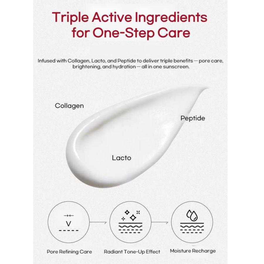 MEDI-PEEL Red Lacto Collagen Pore Lifting Sun Cream SPF50+ PA++++ 50г