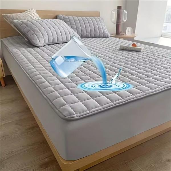 Водонепроницаемый защитный чехол для наматрасника, удобная простыня на подкладке, утолщенная стеганая простыня, дышащий наматрасник, топпер