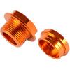 NICECNC Orange Front Wheel Spindle Nuts Screws Compatible with KTM 125-450 XC XCF SX SXF 2003-2014, 125-530 XCW XCFW EXC EXCF 2003-2015,See Fitment