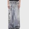 2024 Men's Retro 3D Printed Wide-leg Jeans - Light Luxury Fit