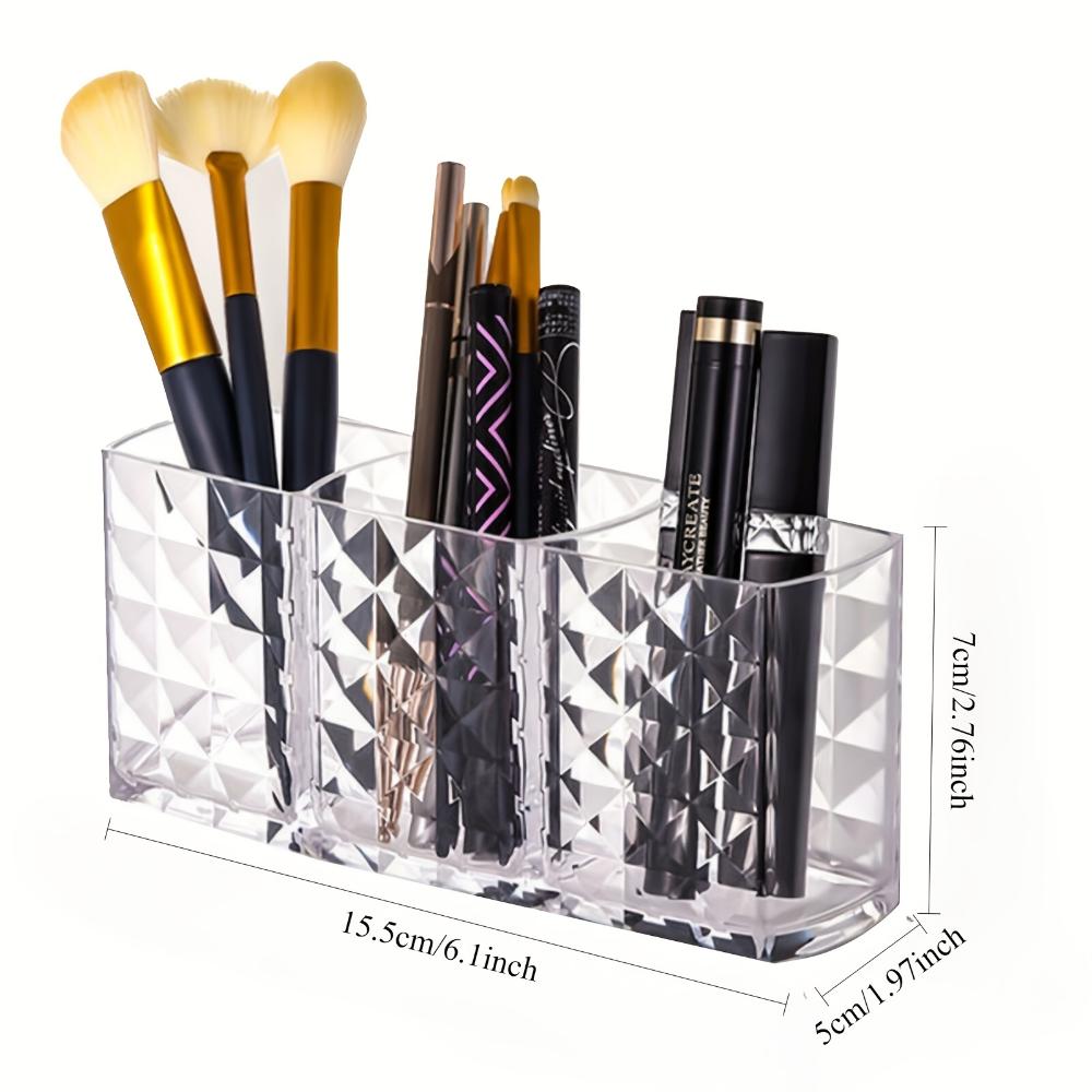 Clear Acrylic Cosmetic Storage Box for Eyebrow Pens and Brushes - Cosmetic Storage Box with Container