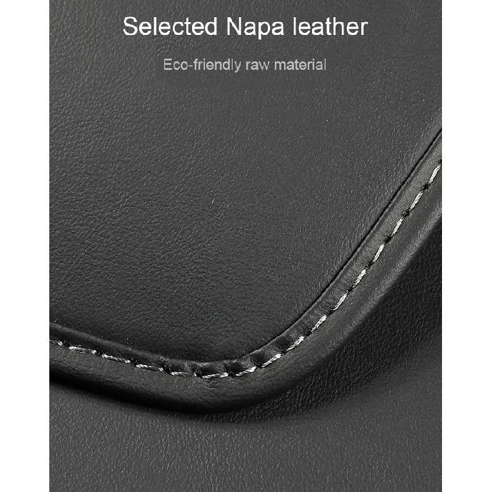 For Tesla Model Y Juniper 2025 Door Inner Handle Leather Cover Model 3 Highland Door Handle Leather Protective Case Accessories