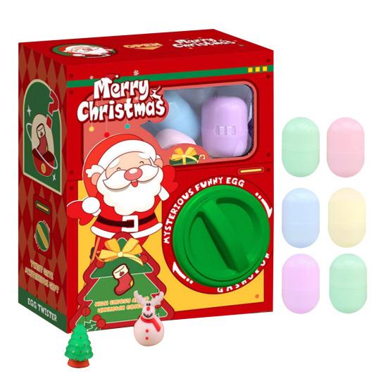 Мини капсульный автомат Автоматический гача-автомат Рождественский сборщик яиц Креативный веселый когтевой автомат для детей