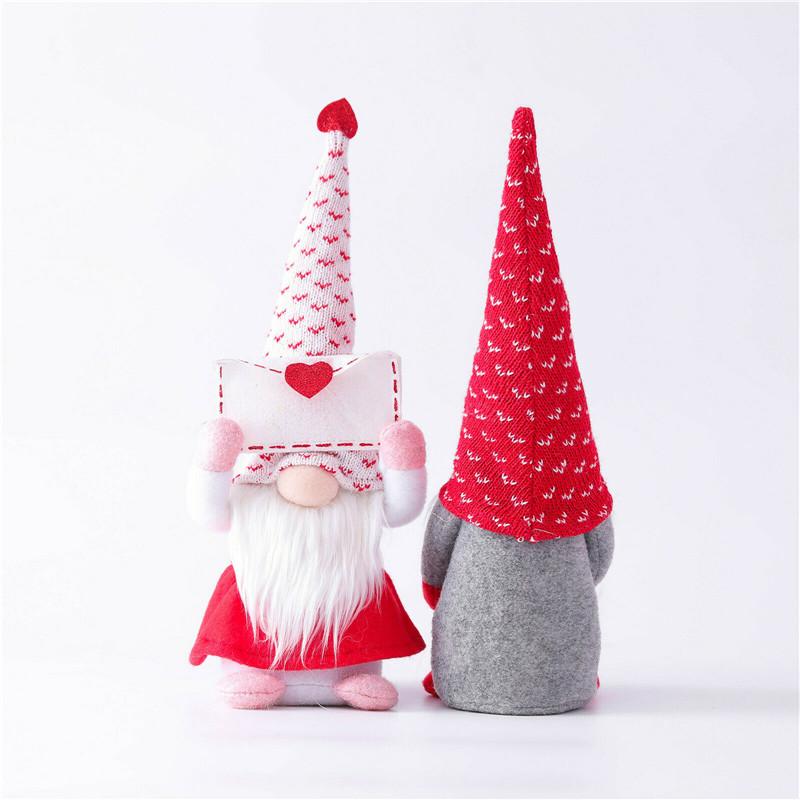 День святого Валентина Безликий Гном Плюшевая Кукла Украшение Северный Гном День святого Валентина для Украшения Дома Подарки на День святого Валентина Игрушки