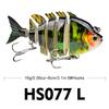 Proberos Multi Jointed Swimbait Fishing Lures Lifelike 8cm-16g Hard Bait With Treble Hook Multi Jointed Lures For Bass