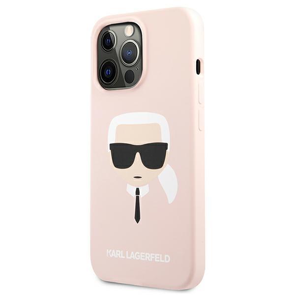 Karl Lagerfeld Klhcp13Xslkhlp Iphone 13Pro Max 6,7 Jasnoróżowy/Light Pink Hardcase Silicone Karl`s Head